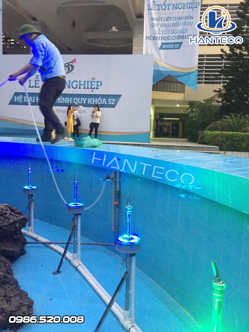  Mẫu đèn led âm nước dạng bánh xe 9W được Hanteco sử dụng cho công trình Hồ Đô La-4
