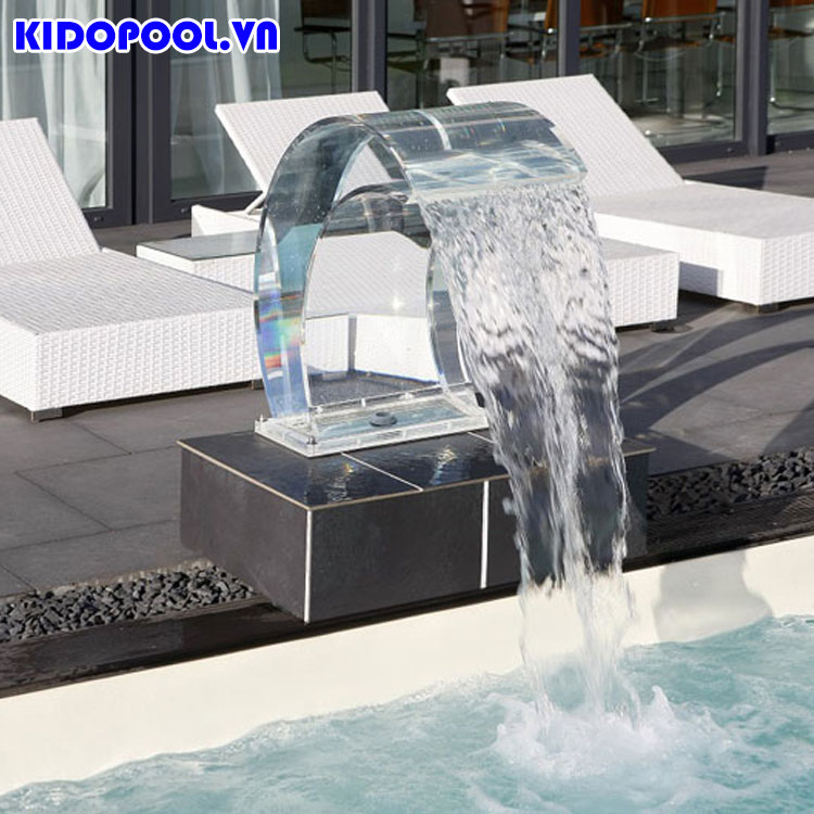 Cây phun nước bể bơi giả thác nước Tropic Midas (1.5 inch, LED)