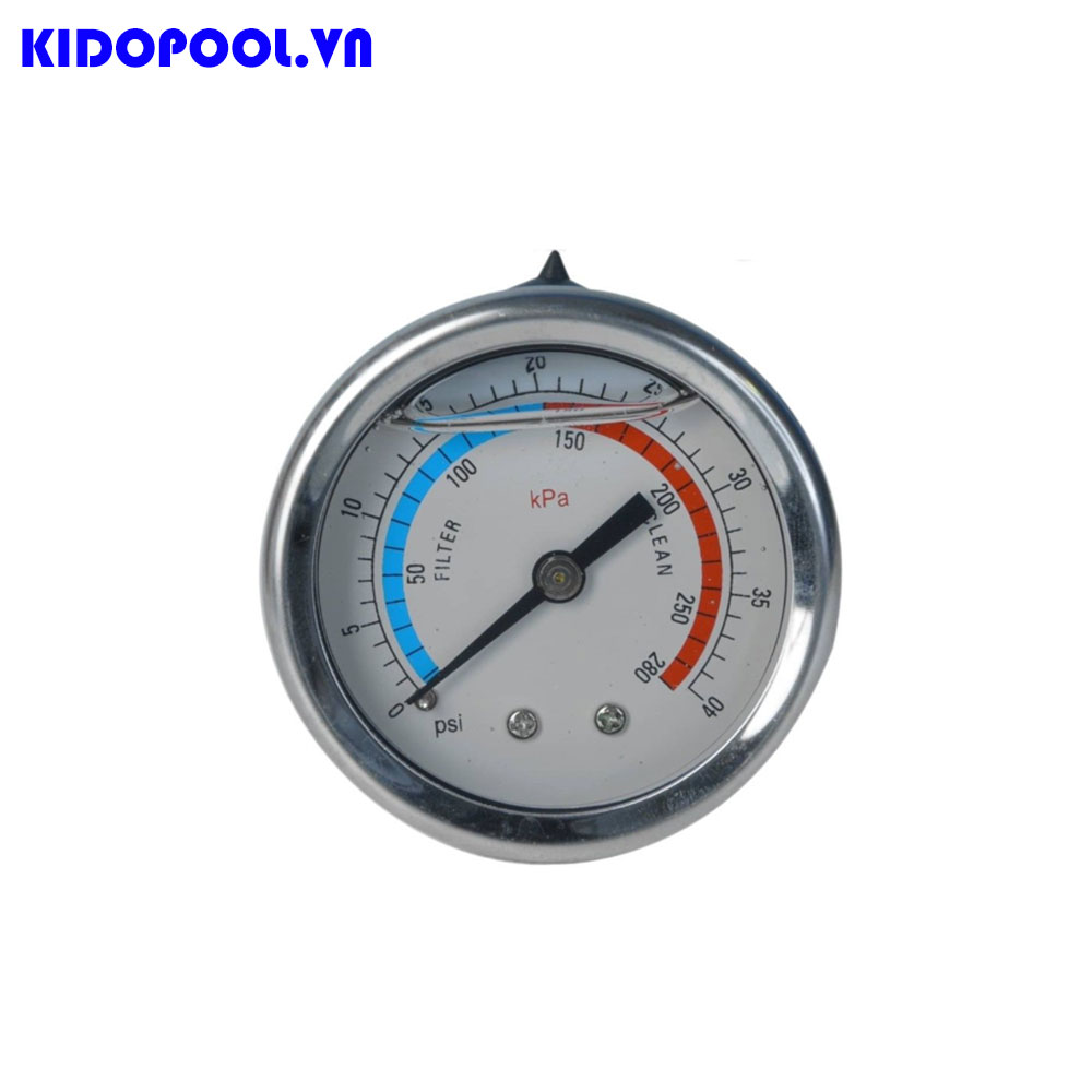 Đồng hồ áp cho bình lọc Emaux V dải đo max 40 PSI - Code 06011029