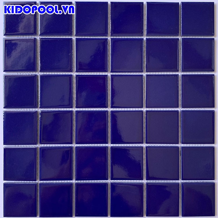 Gạch mosaic gốm ốp lát hồ bơi MSG48002 (48x48x6 mm)