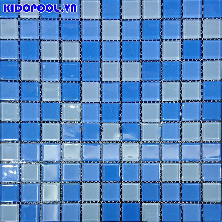 Gạch mosaic thủy tinh MST 25030 (kích thước 25x25x4mm)