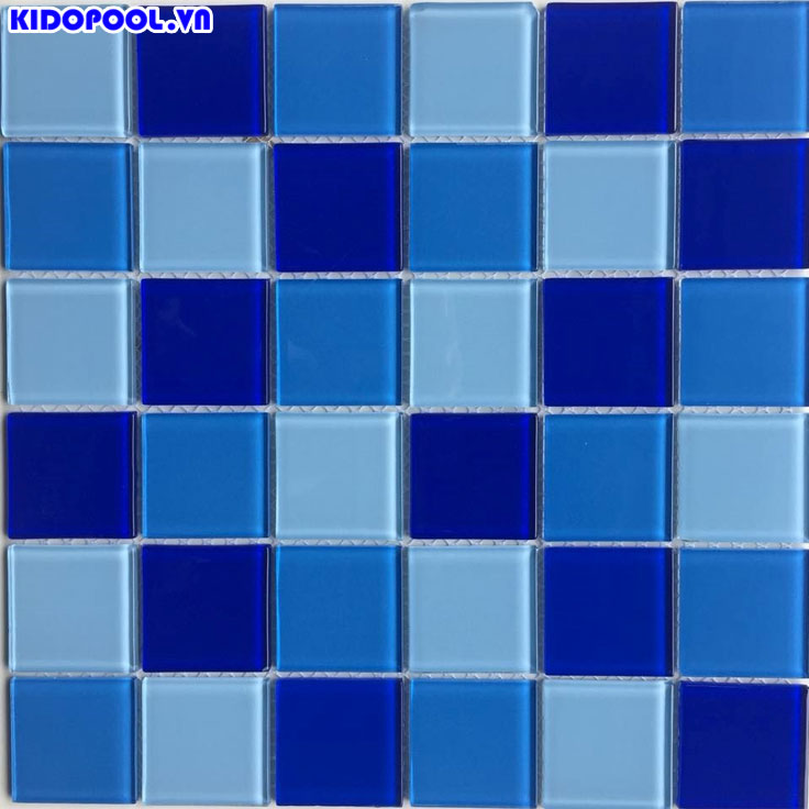 Gạch mosaic thủy tinh MST 48060 | Kích thước 48x48x4 mm