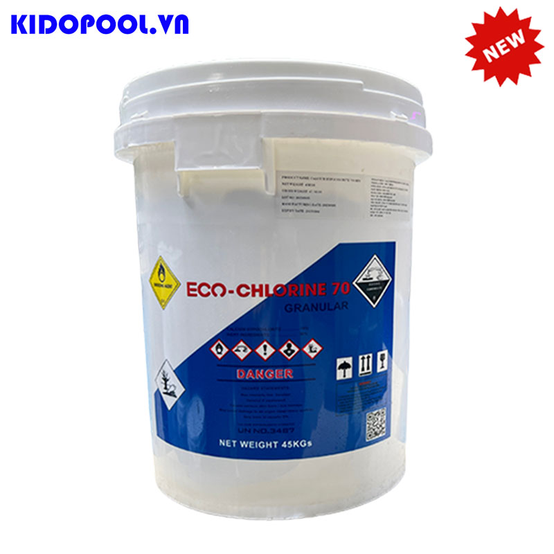 Hóa chất Eco-Chlorine 70 | Khử trùng nước bể bơi, thủy hải sản
